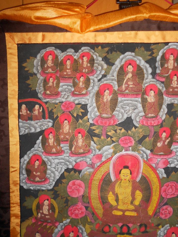 Thangka Amithaba Indien Meditation Tibet Nepal in Hergensweiler