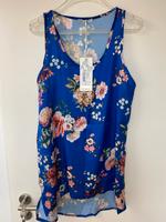 Susy Mix Shirt Top M L blau bunt floral Blumen Blüten Bayern - Aschaffenburg Vorschau