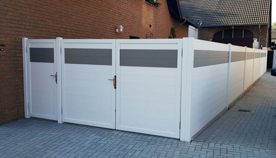 Sichtschutzzaun Aluminiumzaun 100% Gartenzaun Trennwand Alu zaun in Grevenbroich