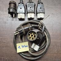 DDR Gerätekabel, Stecker,Bakelit Schukostecker 7 p. KFZ Stecker Sachsen-Anhalt - Gommern Vorschau