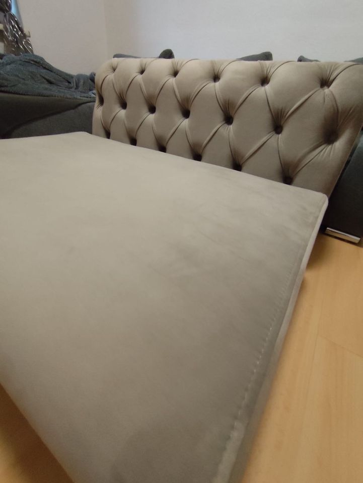 Einsitzer Sofa aus Samt Stoff in Zwickau