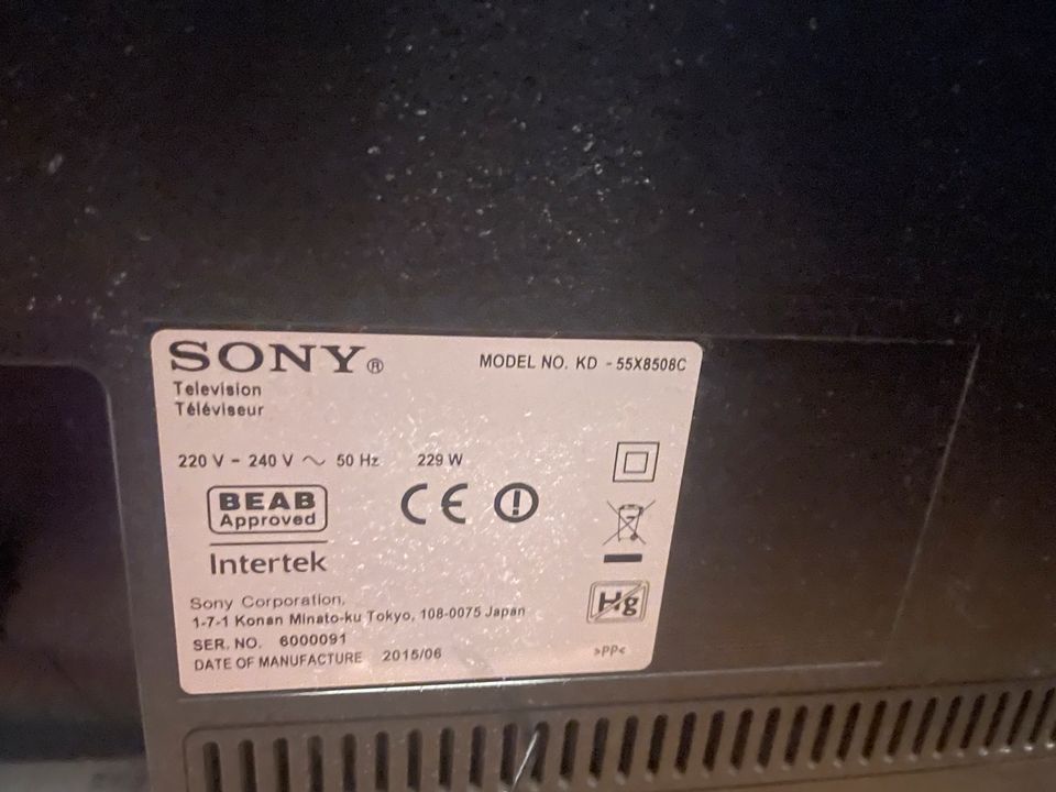 Sony Fernseher Bravia 55 Zoll in Rattenberg