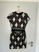 H&M Kleid in schwarz/braun/weiß Niedersachsen - Ilsede Vorschau