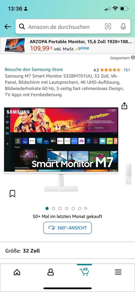 Samsung Monitor in Alerheim