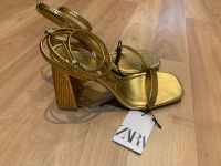 Zara Sandaletten Sandalen Größe 39 Gold Hannover - Mitte Vorschau