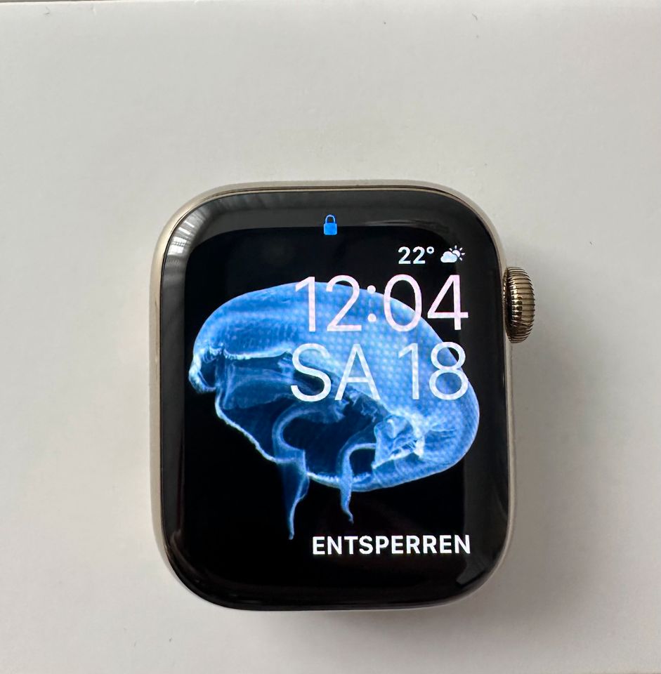 Apple Watch Series 7, Gold Stainless Steel 41mm (Neuwertig) in Berlin