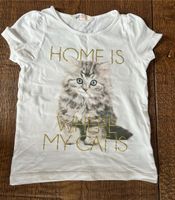 H&M T-Shirt Katze weiß Glitzer 122/128 Bayern - Rosenheim Vorschau