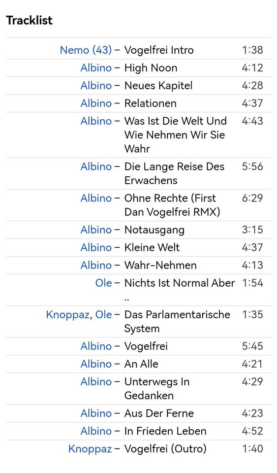 ☯☯ ALBINO - Vogelfrei 2 LP (NEU) Deutsch-Rap ☯☯ in Hamburg