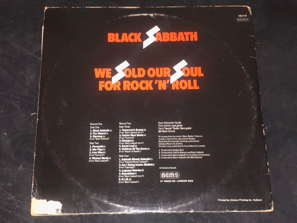 Black Sabbath ‎– We Sold Our Soul For Rock 'N' Roll, Vinyl, DLP, in Neuss