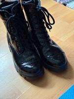 Schwarze Lackleder Stiefel Waldläufer Größe 39 Mülheim - Köln Höhenhaus Vorschau