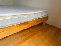 Bett aus Massivholz 180 x 220cm Übergröße Matratze, Topper, Rost Bayern - Wolfratshausen Vorschau