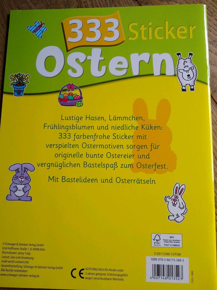 Geschenk zu Ostern Osterbuch, Stickerbuch, Bastelbuch in Darmstadt