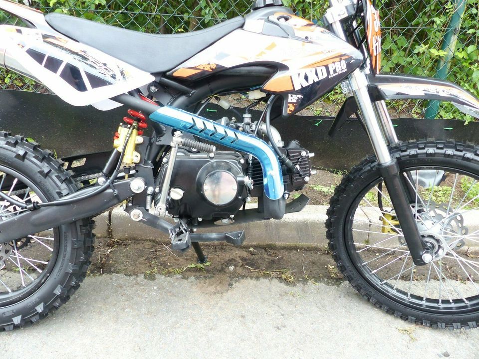 NEU!!! 125 ccm Dirtbike Pit Bike Pitbike KXD Cross 17/14 Enduro in Greven