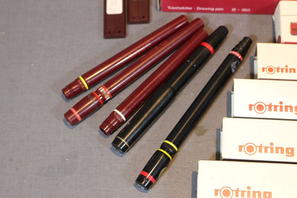 Rotring Konvolut Zeichengeräte Isograph / Federn / etc. in Düsseldorf