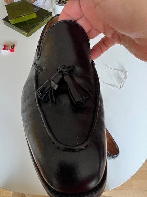 Tricker‘s Tassel Loafer ‚Sloane‘, schwarz, Größe 9 in München