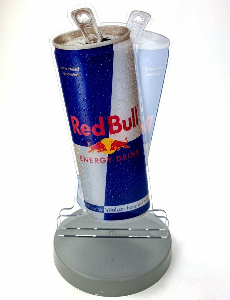 Red Bull Energy Menu Karten Halter Board Tisch Aufsteller Dosen in Pforzheim
