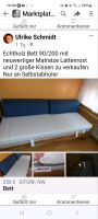 Echtholz Bett mit neuwertiger Matratze 90/200 Nordrhein-Westfalen - Eitorf Vorschau