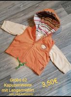 Größe 62 KapuzenWeste mit LangarmShirt von C&A BabyClub Hessen - Darmstadt Vorschau