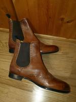 Melvin & Hamilton Stiefelette Leder 38 braun Budapester Muster Bayern - Gröbenzell Vorschau