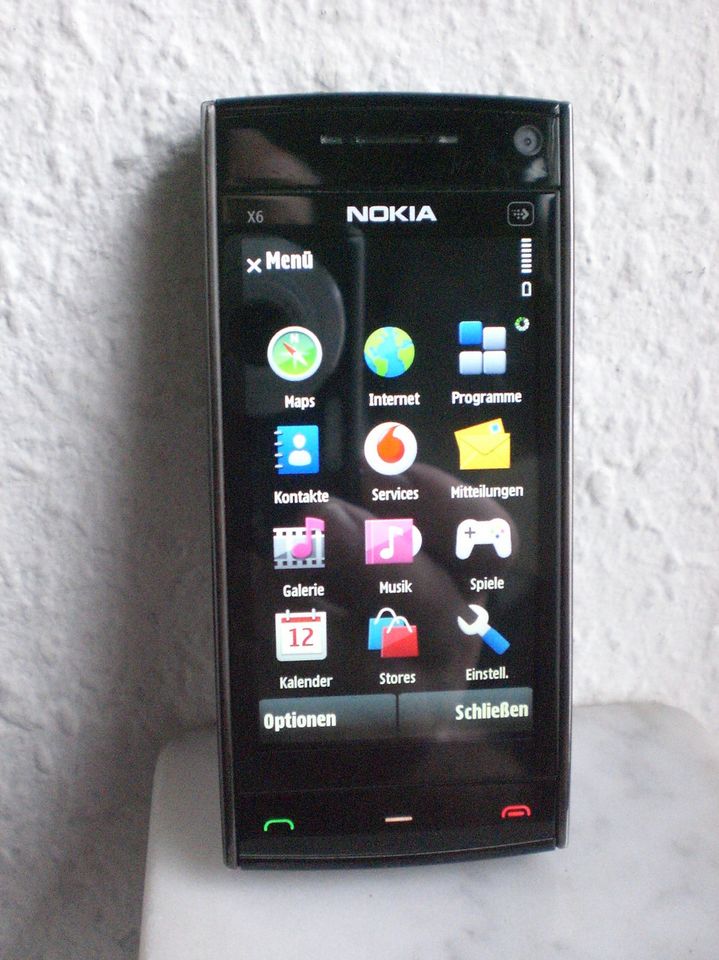 Nokia X6 Handy schwarz Carl Zeiss 5MP Nokia Telefon in Düsseldorf