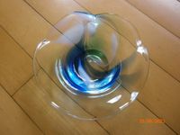 kleine Dekorations Glas Schale blau grün 17 cm Durchmesser Dortmund - Holzen Vorschau