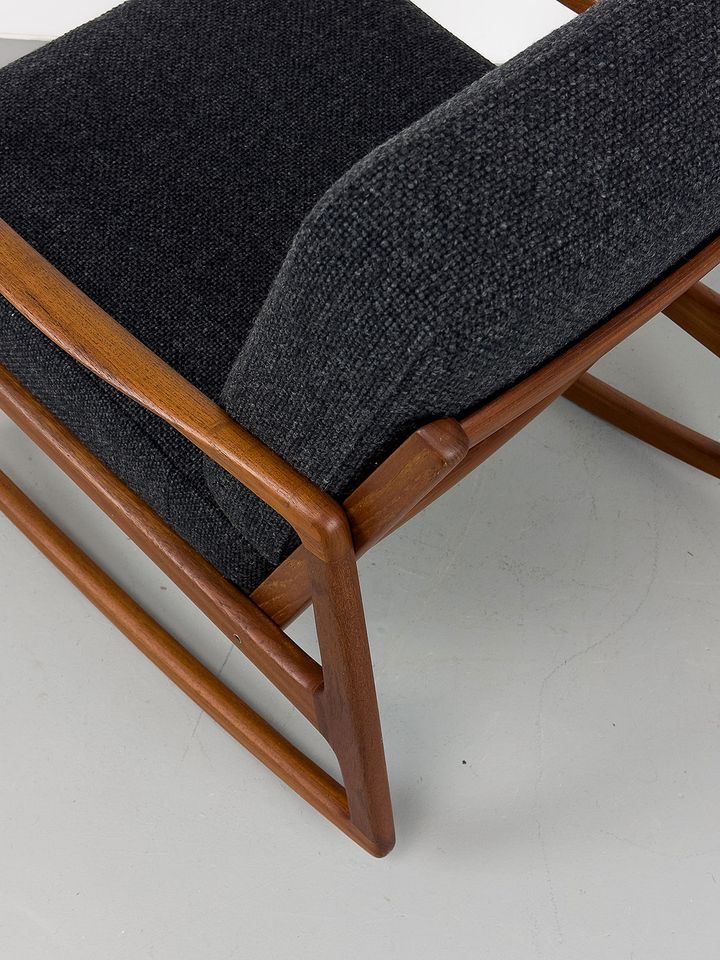 Vintage Teak Ole Wanscher Schaukelstuhl Rocking Chair 60er Sessel in Köln