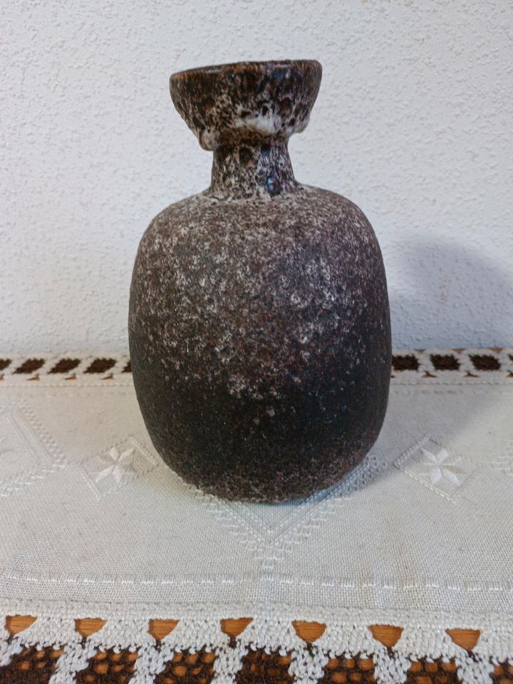60 er 70er alte Ruscha Keramik 845 Vase Braun in Stadtallendorf