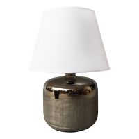 Keramik Tischlampe 34cm Nachttisch Lampe Leuchte Chrom Optik Schleswig-Holstein - Neumünster Vorschau