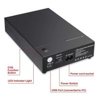 USB3 externe HDD Case SATA mit Netzteil Backup Chemnitz - Rabenstein Vorschau