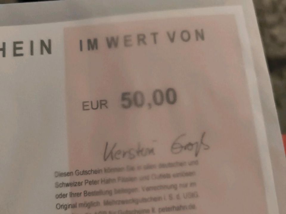 Peter Hahn Gutschein 50 Euro in Weinstadt