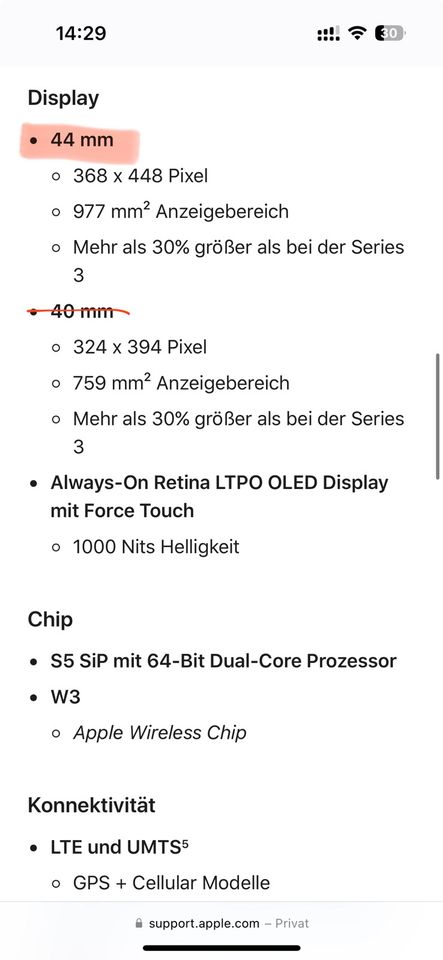 Apple Watch Series 5 Edelstahl LTE Space Schwarz (DLC) in Freudenstadt