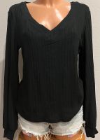 SheIn Pullover XL 42/44 Schwarz V-Ausschnitt Puffärmel Sachsen-Anhalt - Blankenburg (Harz) Vorschau