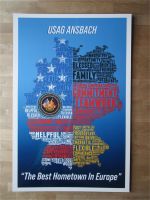 Plakat US Army Ansbach Flagge Deutschland stars stripes Bayern - Ansbach Vorschau