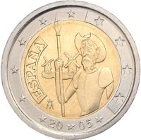 2 Euro Gedenkmünze Spanien 2005 Baden-Württemberg - Stetten am kalten Markt Vorschau