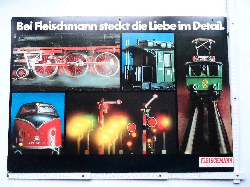 Fleischmann H0 N Eisenbahn Dampflok - Plakat Poster Aufsteller in Kirchheimbolanden