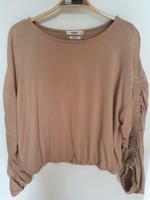 Shirt Langarm v RESERVED M wNEU Eco beige kurze Form Raffung Arm Bielefeld - Dornberg Vorschau