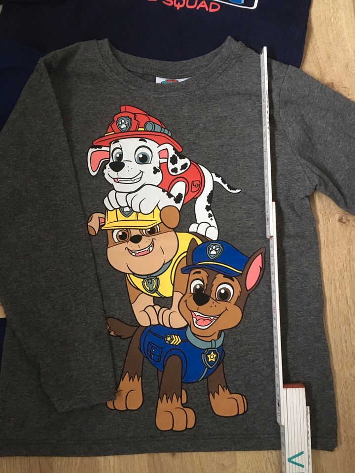 6 Langarmshirts Motiv Paw Patrol. 3 x Gr 122 und 3 x Gr 128. in Büdingen