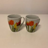 Keramik-Becher mit Blumendekor, 2 Stück Herzogtum Lauenburg - Schwarzenbek Vorschau