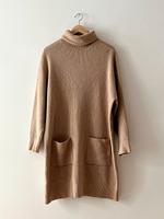 Mango Strick Kleid Rollkragen | M | beige Winter Ganni Sandro COS Berlin - Neukölln Vorschau