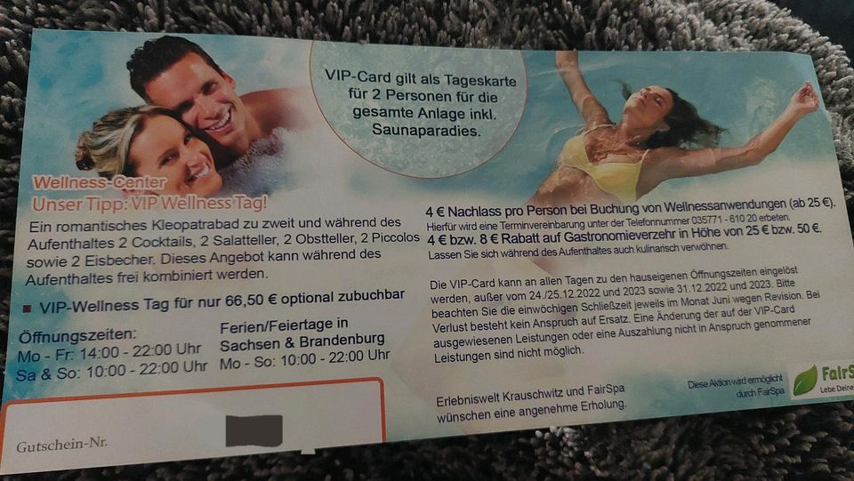 Erlebniswelt Krauschwitz VIP-Card für 2 Personen in Dresden