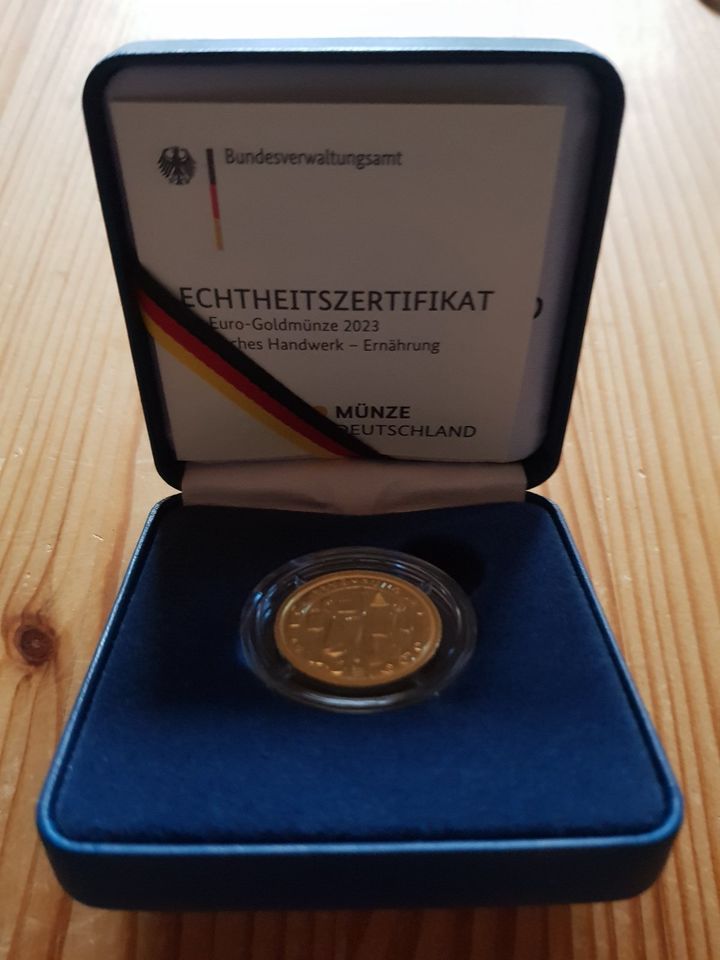 50 Euro Goldmünze 2023 "J " Deutsches Handwerk – Ernährung in Goslar