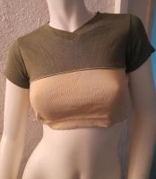 Neu m.Etikett blue Image Träger T Shirt Gr.M khaki grün cropped T Baden-Württemberg - Ravensburg Vorschau