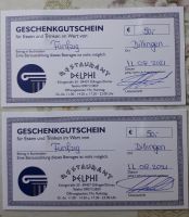 2 × 50 € Gutschein (Delphi Restaurant) Bayern - Dillingen (Donau) Vorschau