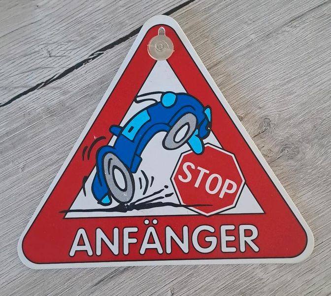 Schild Auto Anfänger Saugnapf, gebraucht in Rheinland-Pfalz - Montabaur