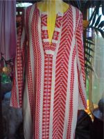 Devotion Kleid rot beige Kaftan Urlaub Maxikleid Nordrhein-Westfalen - Neunkirchen-Seelscheid Vorschau