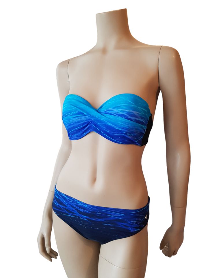 Lascana Bikini 36C Blau Farbverlauf Neu mit Etikett ! in St. Egidien