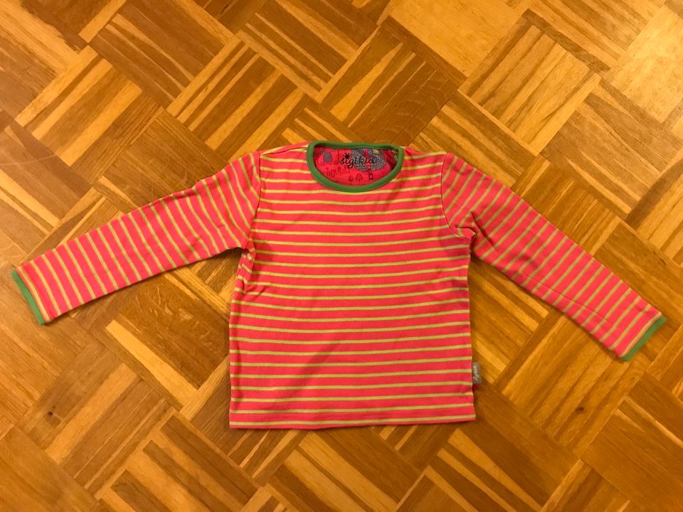 Langarmshirt rosa grün gestreift - Größe 128 - Sigikid in Hamburg