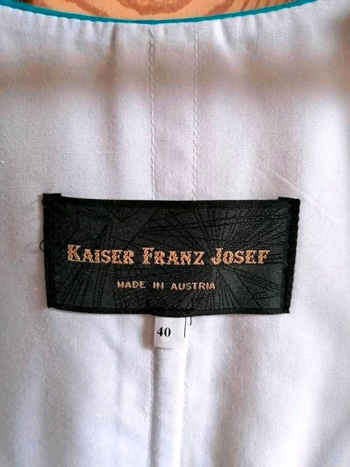 Kaiser Franz Josef Dirndl Größe 40 Seidenschürze Leinen in Weismain