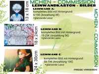 Leinwand - Karton Bilder Commission / Anime + Manga Berlin - Pankow Vorschau