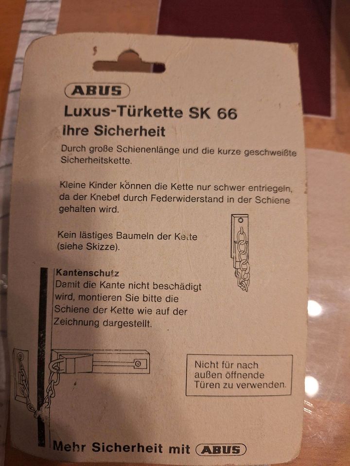 Abus Türkette SK66 Türsicherung Neu in Faulbach